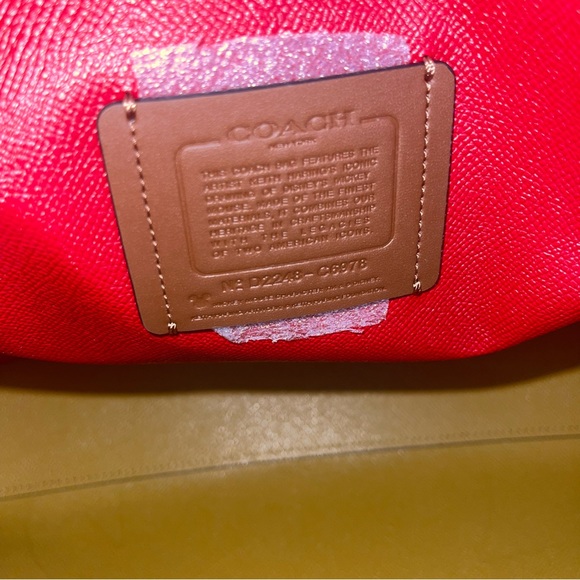 Coach Disney Mickey Mouse X Keith Haring Mollie Tote / Black, Gold & Chalk Multi - Picture 12 of 17